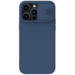 Nugarėlės dėklai Nillkin  Nillkin CamShield Silky Silicone Case iPhone 14 Pro Case with Camera Protector Blue 