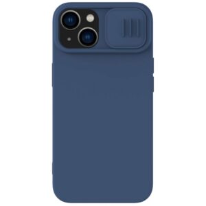 Nugarėlės dėklai Nillkin  Nillkin CamShield Silky Silicone Case iPhone 14 Plus Case with Camera Protector Blue 