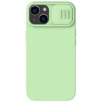 Back panel cover Nillkin  Nillkin CamShield Silky Silicone Case iPhone 14 Plus case with camera cover green