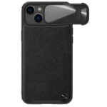 Back panel cover Nillkin  Nillkin CamShield Leather S Case iPhone 14 Plus case with camera cover black
