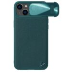 Aizmugurējais vāciņš Nillkin  Nillkin CamShield Leather S Case iPhone 14 Plus case cover with camera cover green