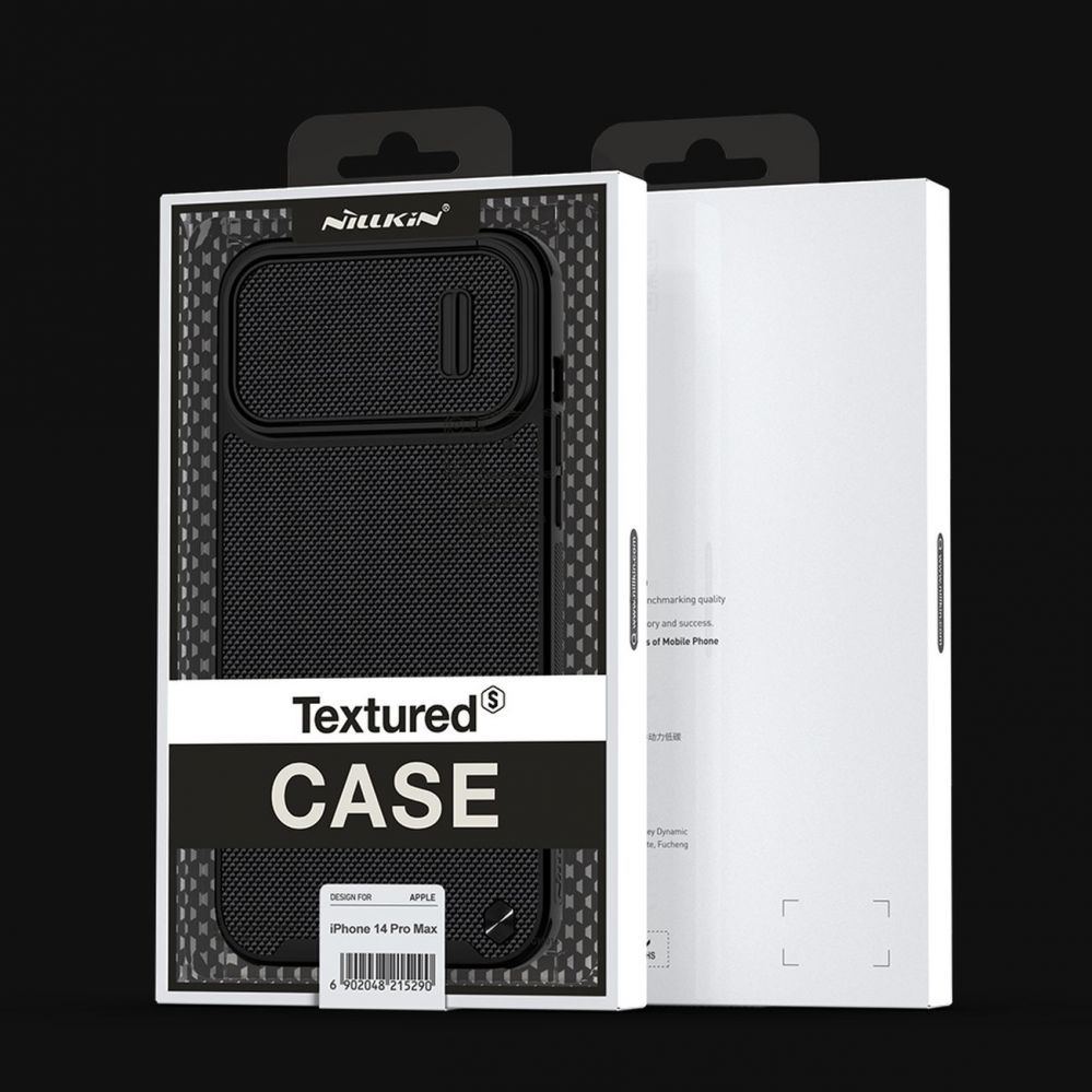 Back panel cover Nillkin Nillkin Textured S Case iPhone 14 Pro Max case with camera cover black