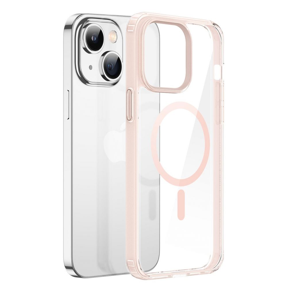 Back panel cover Dux Ducis Dux Ducis Clin2 case for iPhone 14 Plus magnetic MagSafe cover pink