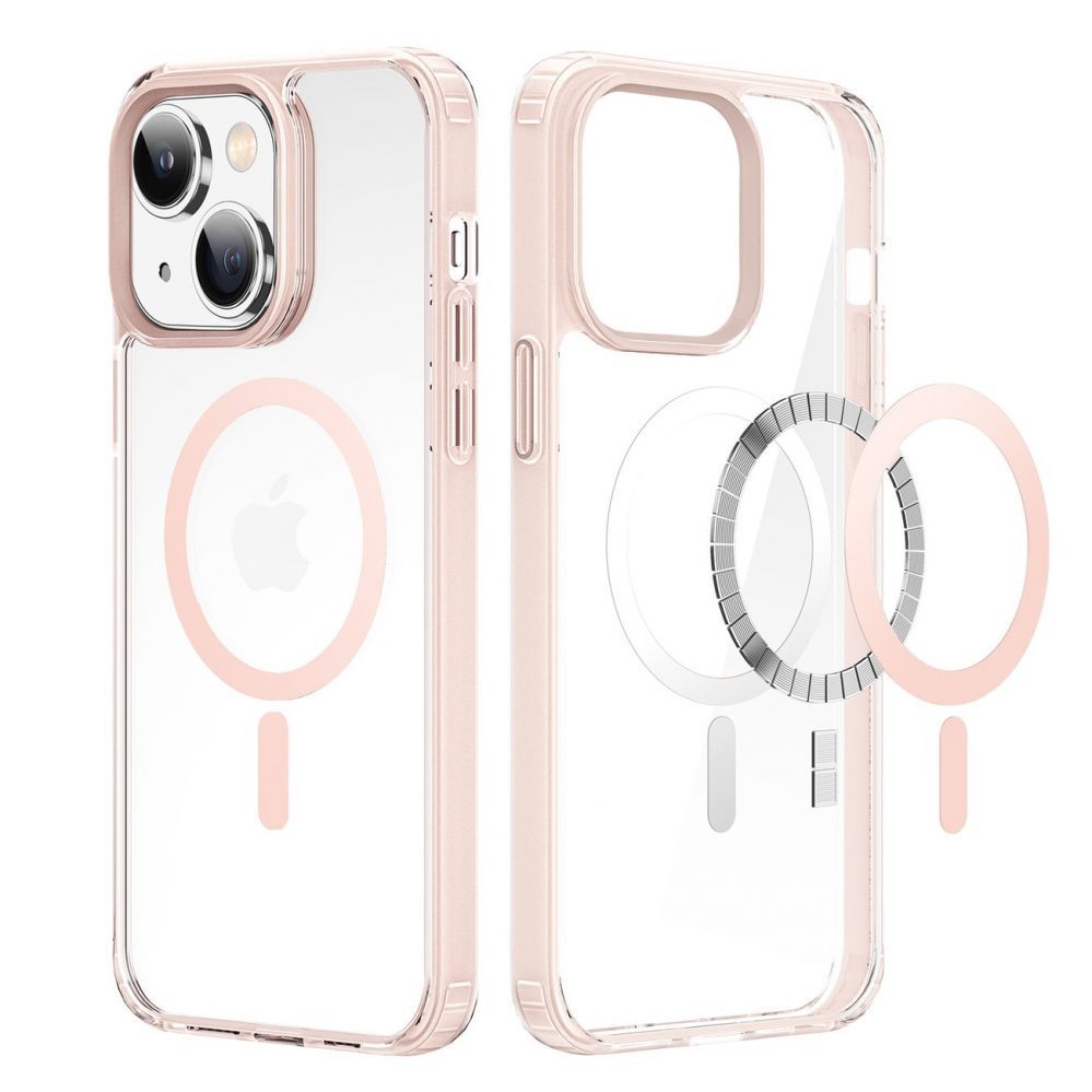 Back panel cover Dux Ducis Dux Ducis Clin2 case for iPhone 14 Plus magnetic MagSafe cover pink