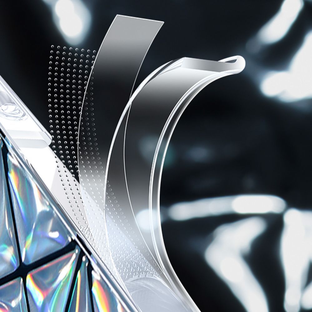 Back panel cover Kingxbar Kingxbar Miya Series case for iPhone 14 Pro Max cover back cover rainbow