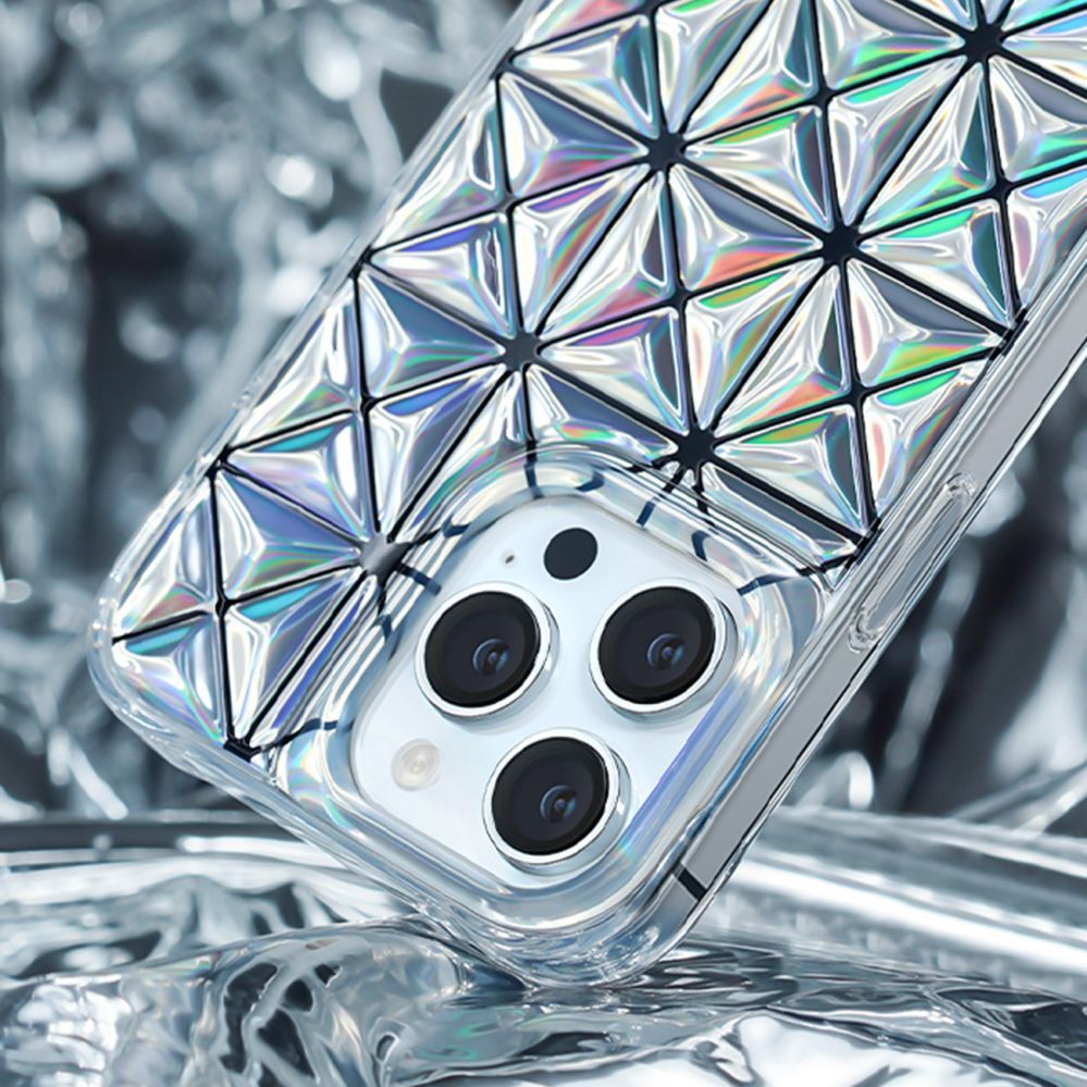 Back panel cover Kingxbar Kingxbar Miya Series case for iPhone 14 Pro Max cover back cover rainbow