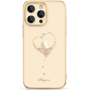 Aizmugurējais vāciņš Kingxbar  Silicone case with Swarovski crystals Kingxbar Wish Series for iPhone 14 Plus - gold 