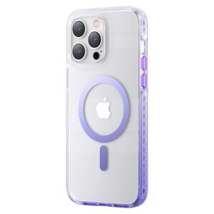 Aizmugurējais vāciņš Kingxbar  Kingxbar PQY Ice Crystal Series magnetic case for iPhone 14 Plus MagSafe purple 