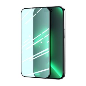 Apsauginiai stiklai Joyroom  Joyroom Knight Green Glass for iPhone 14 Pro with Full Screen Anti Blue Light Filter (JR-G02) 