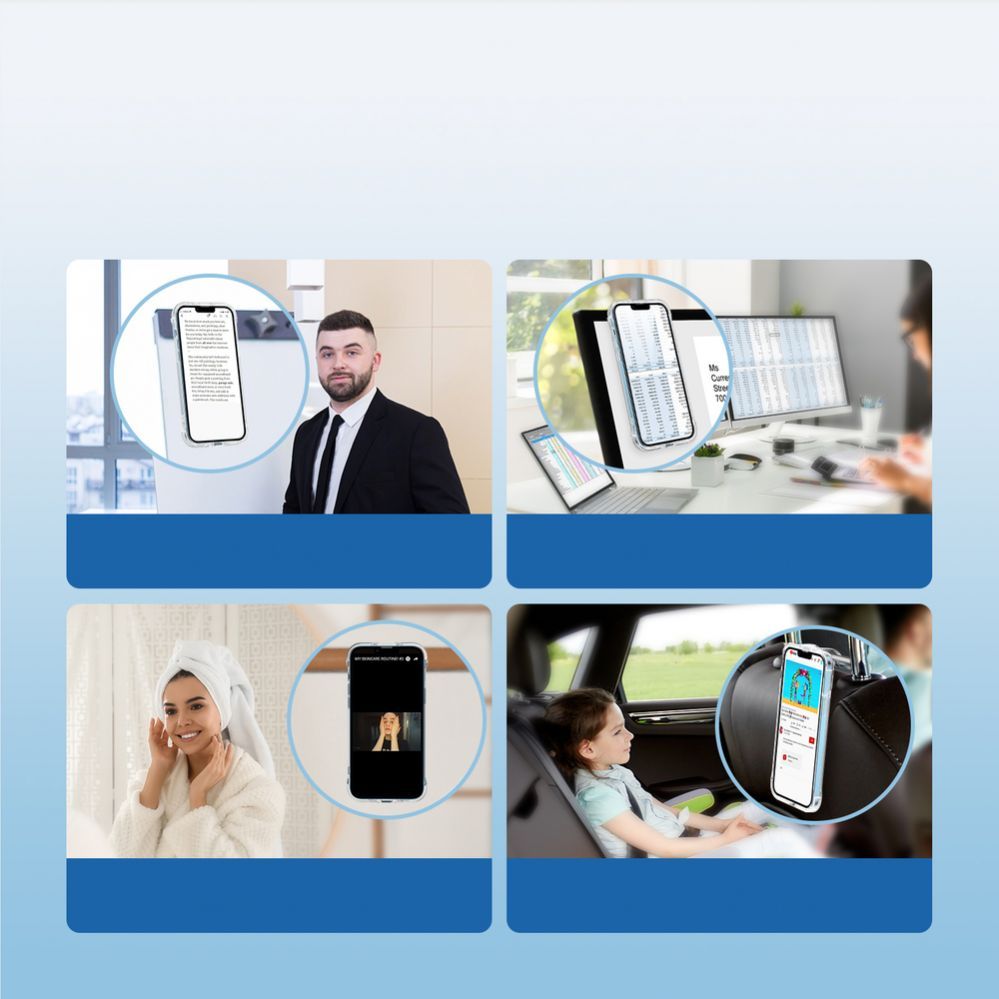 Tagakaaned Joyroom Joyroom Defender Series Case Cover for iPhone 14 Armored Hook Cover Stand Clear (JR-14H1)