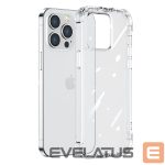 Back panel cover Joyroom  Joyroom Defender Series Case Cover for iPhone 14 Pro Armored Hook Cover Stand Clear (JR-14H2) 