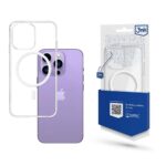 Aizmugurējais vāciņš 3MK  Case for iPhone 14 Pro Max compatible with MagSafe from the 3mk MagCase series - transparent 