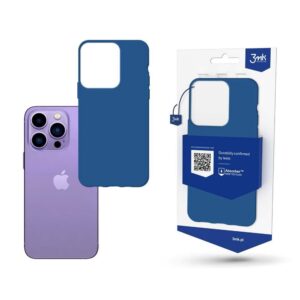Back panel cover 3MK  Case for iPhone 14 Pro Max from the 3mk Matt Case series - blue 