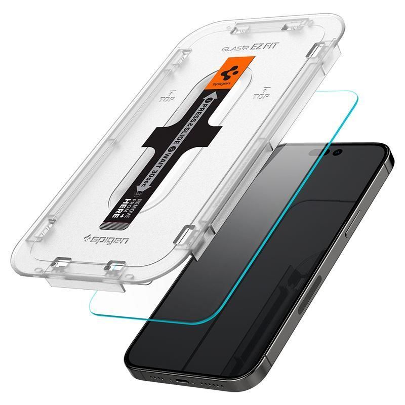 Aizsargstikls Spigen Spigen Glas.tR EZ Fit tempered glass for iPhone 14 Pro - 2 pcs.