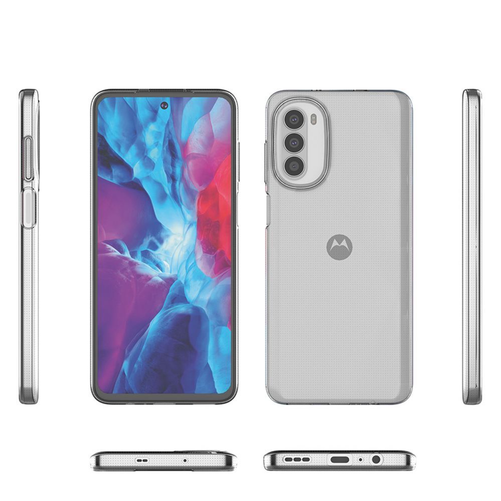 Aizmugurējais vāciņš Hurtel Ultra Clear 0.5mm case for Motorola Moto G82 5G / Moto G52 thin cover transparent