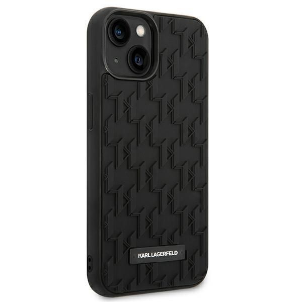 Back panel cover Karl Lagerfeld Karl Lagerfeld KLHCP14MRUPKLPK iPhone 14 Plus 6,7" hardcase czarny/black 3D Monogram