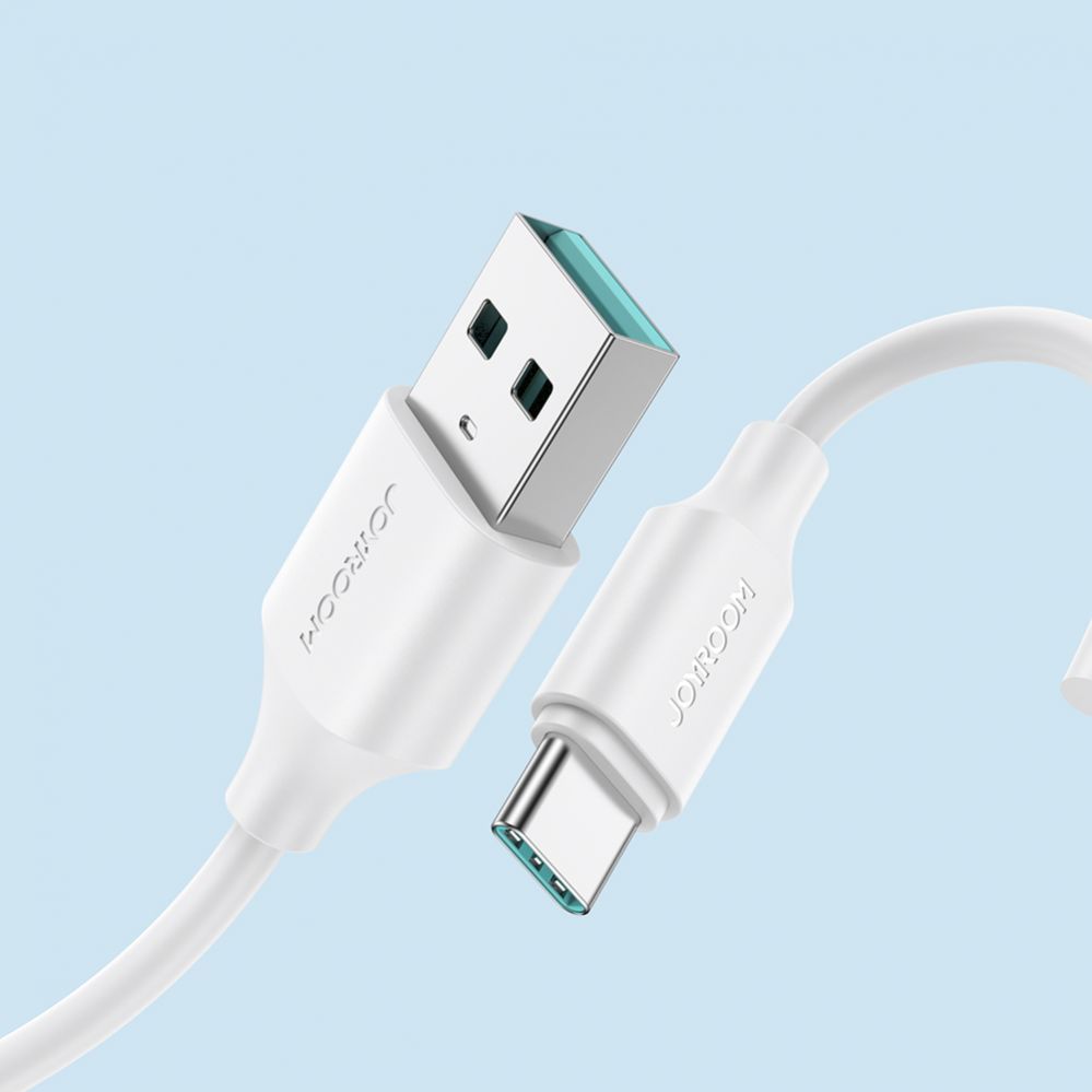 Kabelis Joyroom Joyroom Long-Lasting Series A9 USB-A / USB-C 3A cable 1m - white