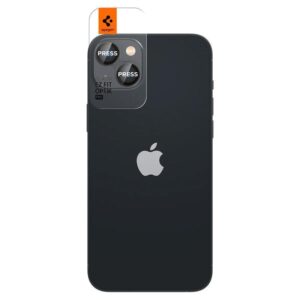 Protective glass Spigen  Spigen Glas.tR EZ Fit Optik Camera Protector for iPhone 14 / Plus / 15 / Plus - Black 2 pcs. 