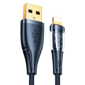 Kabelis Joyroom  Joyroom Star-Cloud Series A3 USB-A / Lightning Cable 2.4A 1.2m with Smart Switch - Black 
