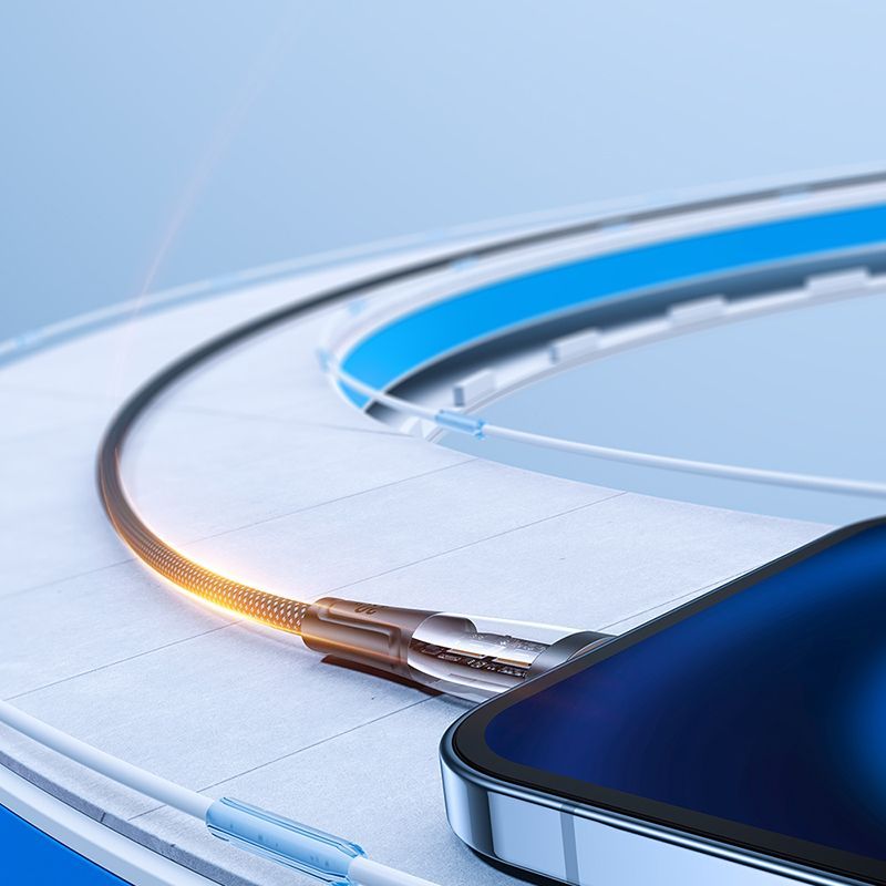 Kabelis Joyroom Joyroom Star-Cloud Series A3 USB-A / Lightning Cable 2.4A 1.2m with Smart Switch - Black