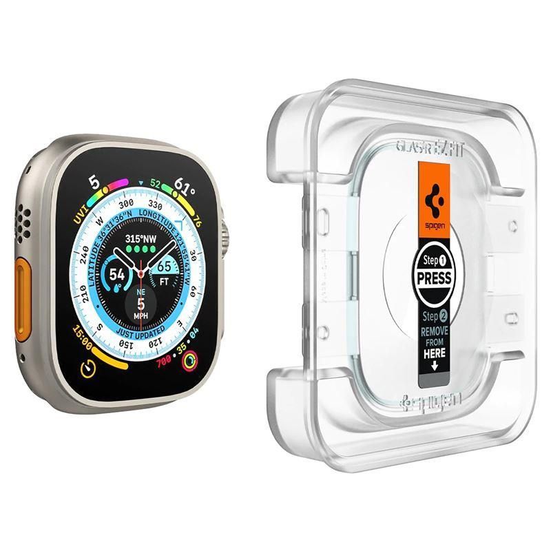 Aizsargstikls Spigen Spigen Glas.tR EZ Fit tempered glass for Apple Watch Ultra / Ultra 2 (49 mm) - 2 pcs.