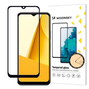 Apsauginiai stiklai Wozinsky  Wozinsky Full Glue Tempered Glass Vivo Y16 / Y02s Full Screen with Frame black (case friendly) 