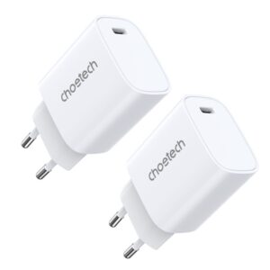 Adapteris Choetech  Choetech charger set Q5004 20W PD iPhone 12/13 white (2pcs) 