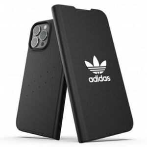 Aizmugurējais vāciņš Adidas  Adidas OR Booklet Case BASIC iPhone 13 Pro Max 6,7" czarno biały/black white 47127 