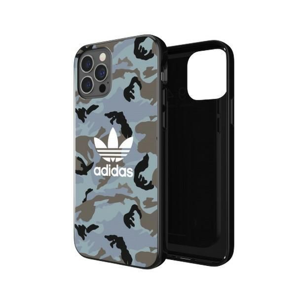 Back panel cover Adidas Adidas OR SnapCase Camo iPhone 12/12 Pro blue/black 43702