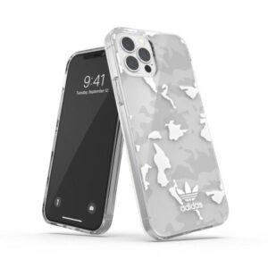 Aizmugurējais vāciņš Adidas  Adidas OR SnapCase Camo iPhone 12/12 Pro transparent/white 43705 