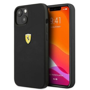 Nugarėlės dėklai Ferrari  Ferrari FESSIHCP13MBK iPhone 13 6.1" black/black hardcase Silicone 