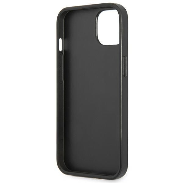 Nugarėlės dėklai Guess Guess GUHCP13SPSATLK iPhone 13 mini 5,4 "black / black hardcase SaffianoTriangle Logo