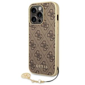 Nugarėlės dėklai Guess  Guess GUHCP14LGF4GBR iPhone 14 Pro 6.1 "brown / brown hardcase 4G Charms Collection