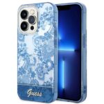Aizmugurējais vāciņš Guess  Guess GUHCP14LHGPLHB iPhone 14 Pro 6.1" blue/blue hardcase Porcelain Collection 