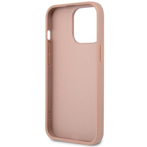 Back panel cover Guess Guess GUHCP14LPSATLP iPhone 14 Pro 6.1 "pink / pink hardcase SaffianoTriangle Logo