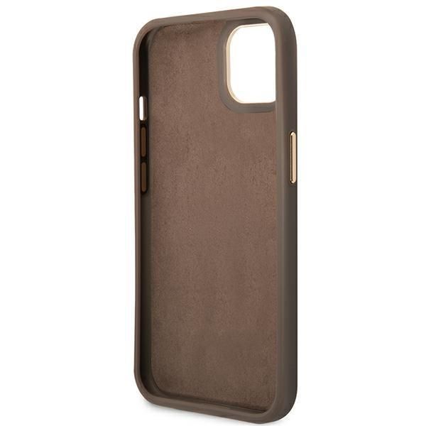Tagakaaned Guess Guess GUHCP14MHG4SHW iPhone 14 Plus 6.7 "brown / brown hard case 4G Vintage Gold Logo