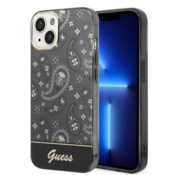 Tagakaaned Guess Guess GUHCP14MHGBNHK iPhone 14 Plus 6.7" black/black hardcase Bandana Paisley