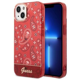 Aizmugurējais vāciņš Guess  Guess GUHCP14MHGBNHR iPhone 14 Plus 6.7" red/red hardcase Bandana Paisley