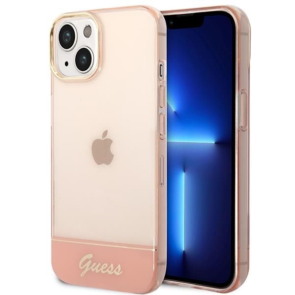 Aizmugurējais vāciņš Guess Guess GUHCP14MHGCOP iPhone 14 Plus 6.7 "pink / pink hardcase Translucent