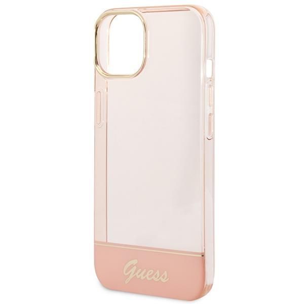 Aizmugurējais vāciņš Guess Guess GUHCP14MHGCOP iPhone 14 Plus 6.7 "pink / pink hardcase Translucent