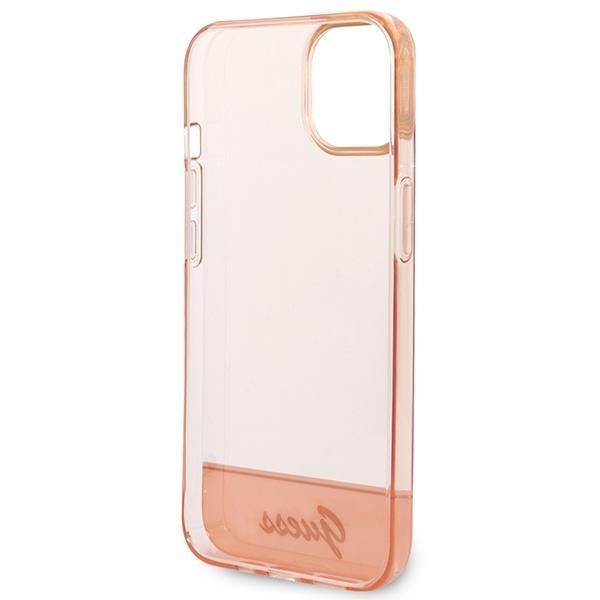 Aizmugurējais vāciņš Guess Guess GUHCP14MHGCOP iPhone 14 Plus 6.7 "pink / pink hardcase Translucent