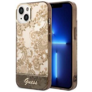 Aizmugurējais vāciņš Guess  Guess GUHCP14MHGPLHC iPhone 14 Plus 6.7" ocher hardcase Porcelain Collection 