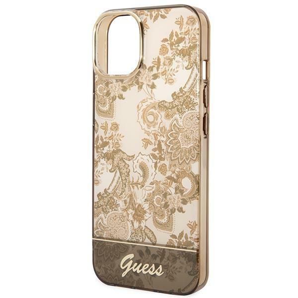 Tagakaaned Guess Guess GUHCP14MHGPLHC iPhone 14 Plus 6.7" ocher hardcase Porcelain Collection