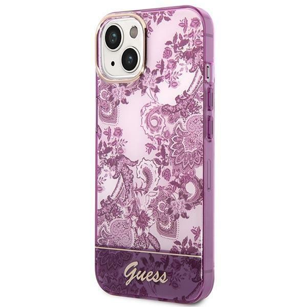 Tagakaaned Guess Guess GUHCP14MHGPLHF iPhone 14 Plus 6.7" fuchsia/fuschia hardcase Porcelain Collection