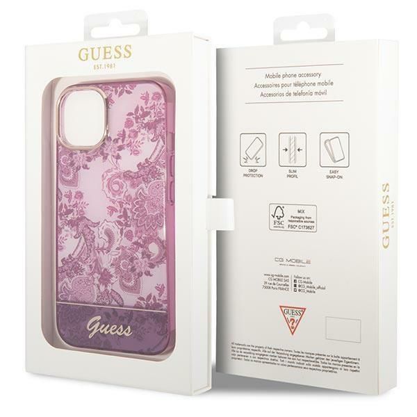 Tagakaaned Guess Guess GUHCP14MHGPLHF iPhone 14 Plus 6.7" fuchsia/fuschia hardcase Porcelain Collection