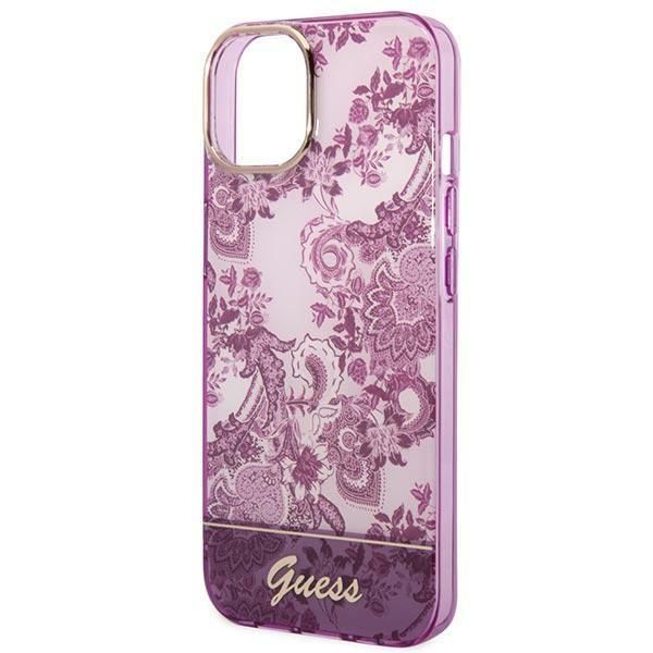 Tagakaaned Guess Guess GUHCP14MHGPLHF iPhone 14 Plus 6.7" fuchsia/fuschia hardcase Porcelain Collection