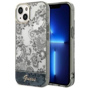 Aizmugurējais vāciņš Guess  Guess GUHCP14MHGPLHG iPhone 14 Plus 6.7 "gray / gray hardcase Porcelain Collection 