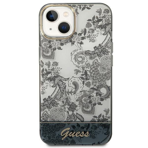 Tagakaaned Guess Guess GUHCP14MHGPLHG iPhone 14 Plus 6.7 "gray / gray hardcase Porcelain Collection