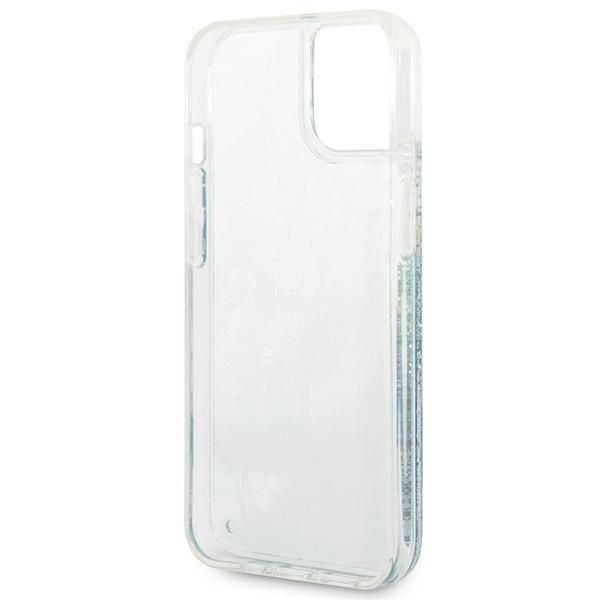 Tagakaaned Guess Guess GUHCP14MLFLSN iPhone 14 Plus 6.7 "green / green hardcase Flower Liquid Glitter