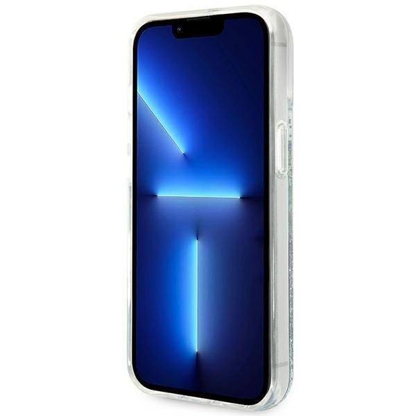 Tagakaaned Guess Guess GUHCP14MLFLSN iPhone 14 Plus 6.7 "green / green hardcase Flower Liquid Glitter